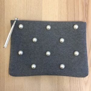 Banana Republic Pearl Wool clutch